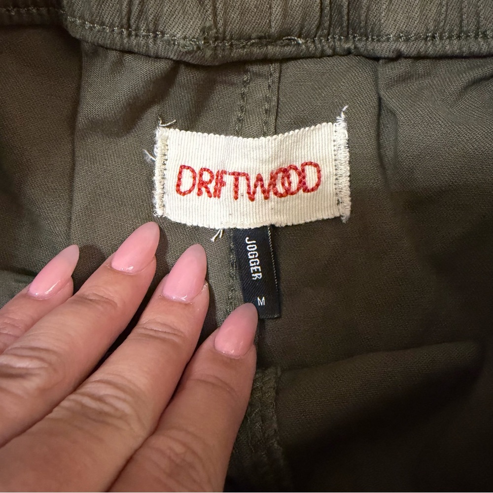 Driftwood Jogger Olive with Embroidery - Picture 2 of 4
